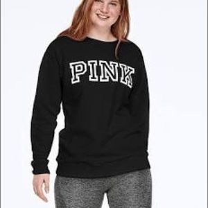 Black crew neck from pink